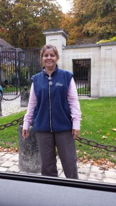 Outside the residence of His Highness Aga Khan, at Aiglemont estate in the town of Gouvieux, France, north of Paris